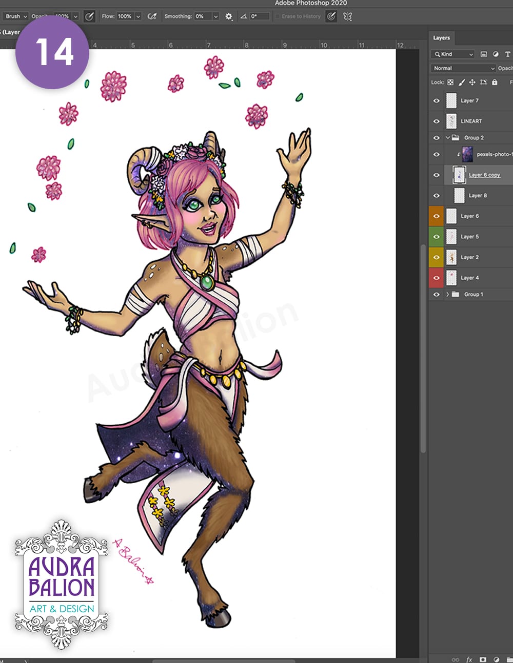D&D Character Drawing Process: Traditional + Digital - Audra Balion