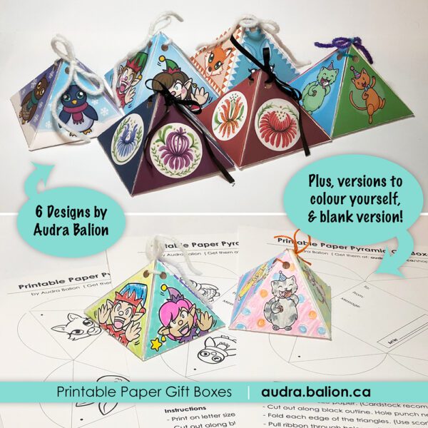 Printable Paper gift Boxes