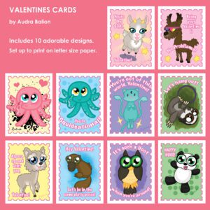 preview of 10 cute valentine cards