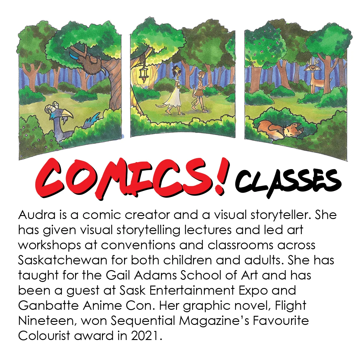 comics and art classes saskatoon